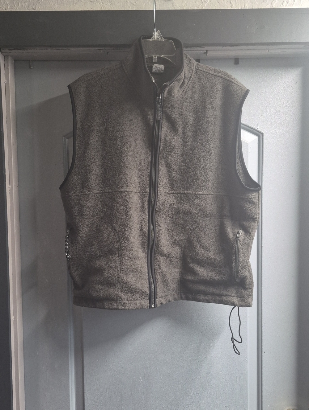 Old Navy Men's Charcoal Full-Zip Fleece Vest Sz XL